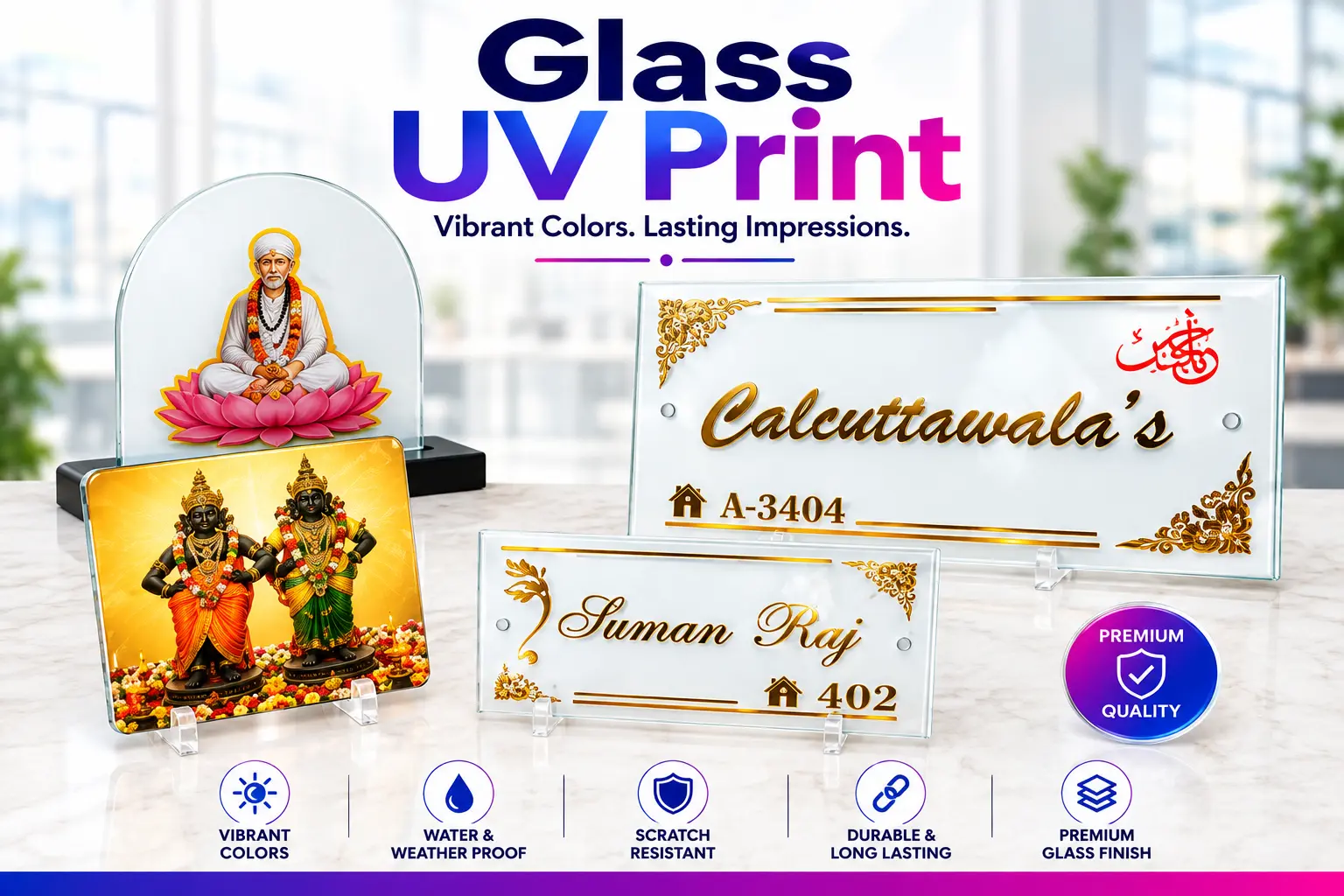 Glass UV Print